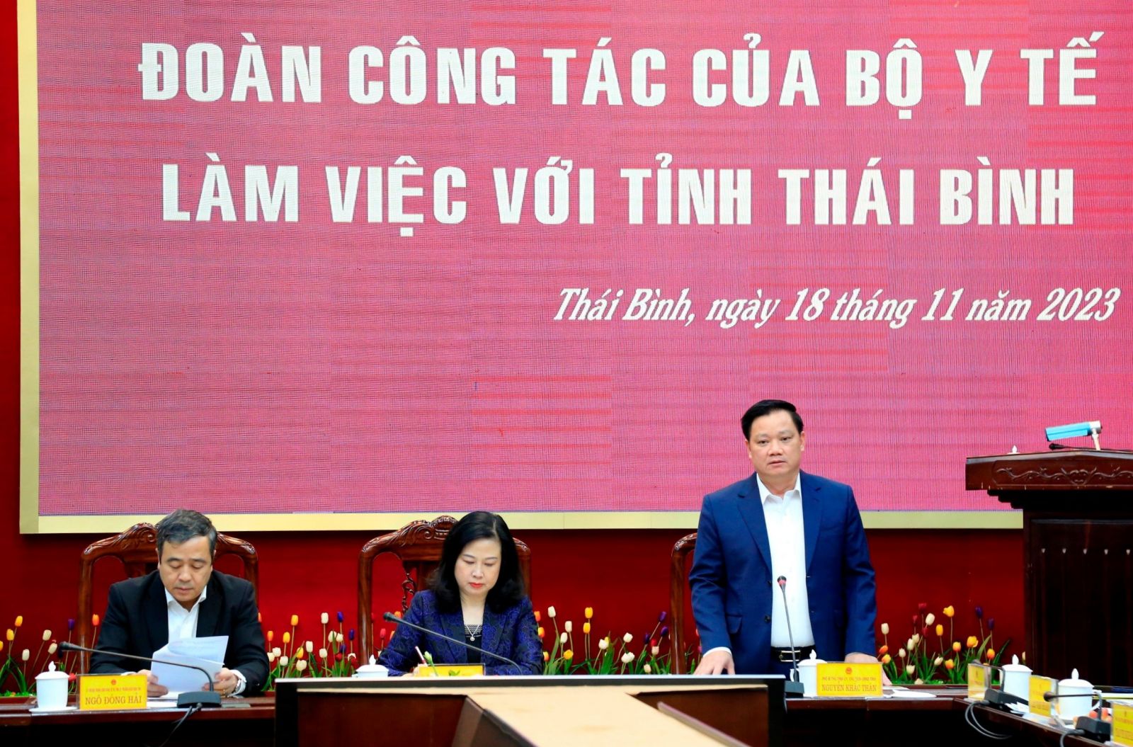   Đoàn công tác của Bộ Y tế làm việc tại tỉnh Thái Bình