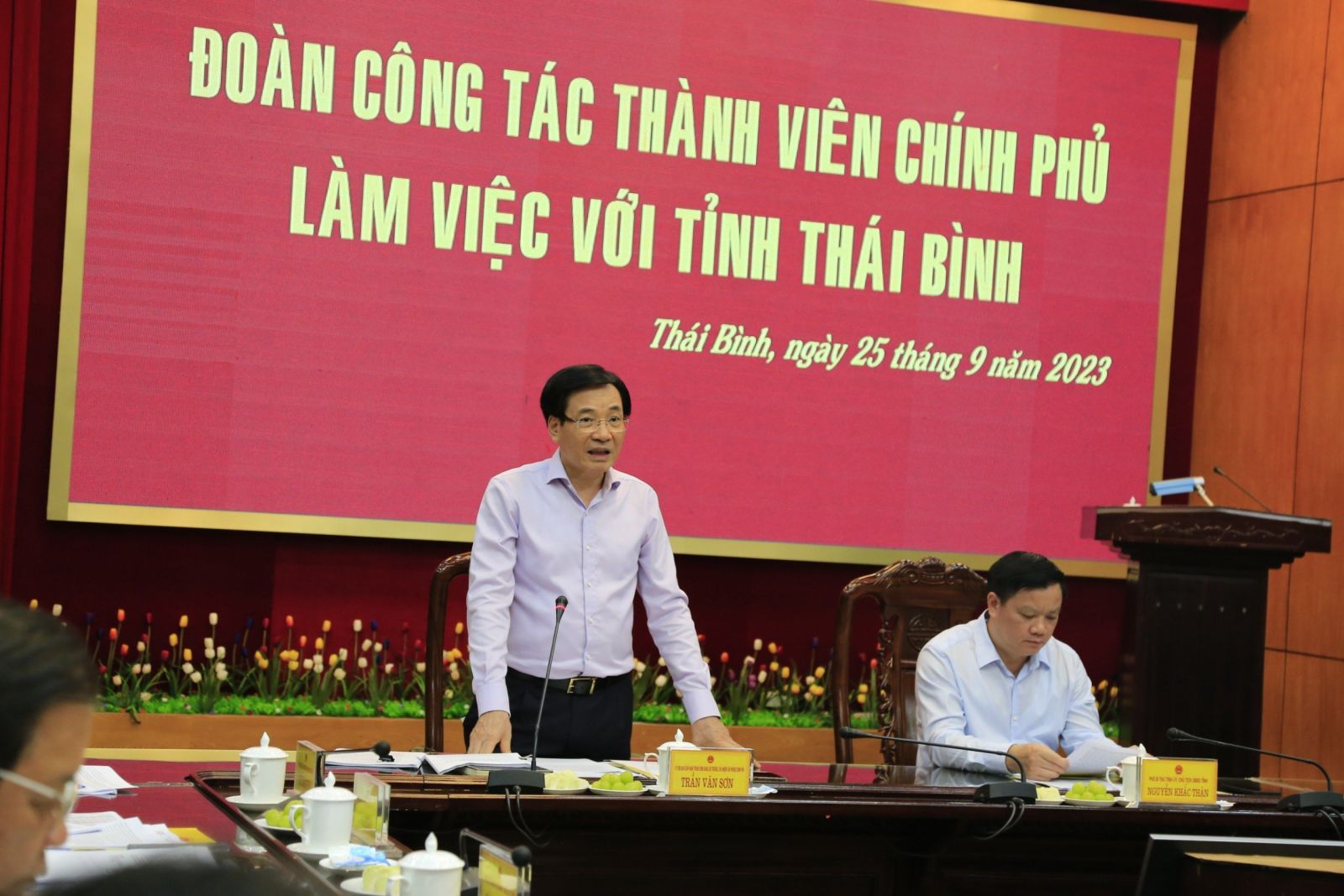   Đoàn công tác thành viên VV88 COM Link vào nhà cái VV88 uy tín số 1 2026 làm việc với tỉnh Thái Bình