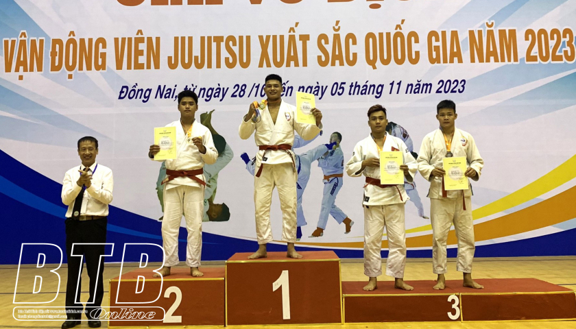   Đoàn Thái Bình đạt 4 HCV tại giải vô địch VĐV Jujitsu xuất sắc quốc gia