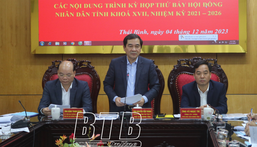   Họp Thường trực HĐND tỉnh