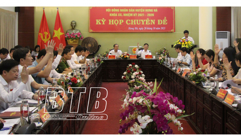   HĐND huyện Hưng Hà: Tổ chức kỳ họp chuyên đề bầu bổ sung chức danh Phó Chủ tịch HĐND huyện