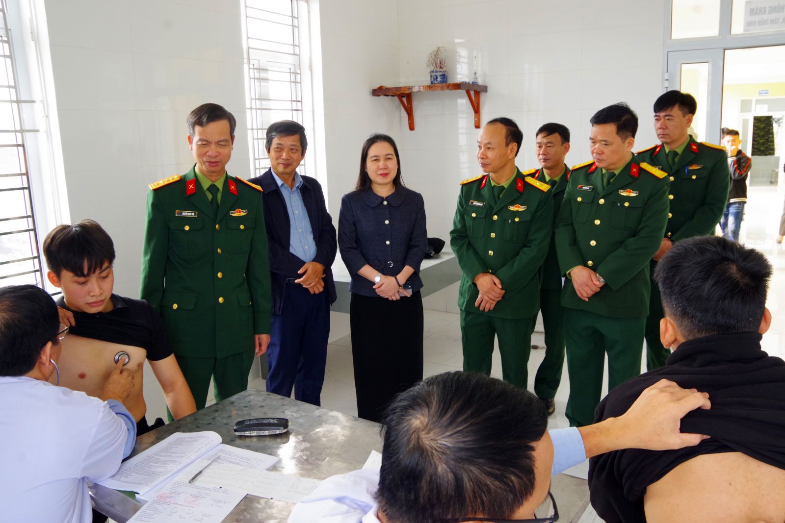   Kiểm tra công tác khám tuyển nghĩa vụ quân sự tại huyện Thái Thụy