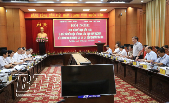   Công bố quyết định kiểm toán tại tỉnh Thái Bình