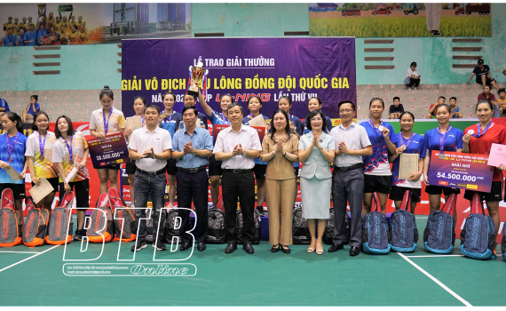   Bế mạc và trao giải vô địch cầu lông đồng đội quốc gia năm 2023 tranh cup Li-ning