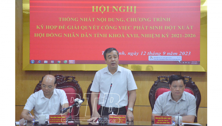   Chuẩn bị kỹ lưỡng cho kỳ họp giải quyết công việc phát sinh đột xuất của HĐND tỉnh