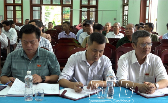   Cử tri Thái Thụy kiến nghị quan tâm công tác an sinh xã hội sau thu hồi đất