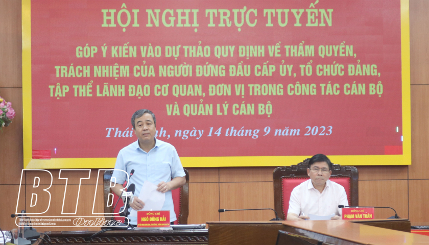   Góp ý vào dự thảo quy định về thẩm quyền, trách nhiệm của người đứng đầu trong công tác VV88 dự đoán xổ số ba miền siêu chính xác