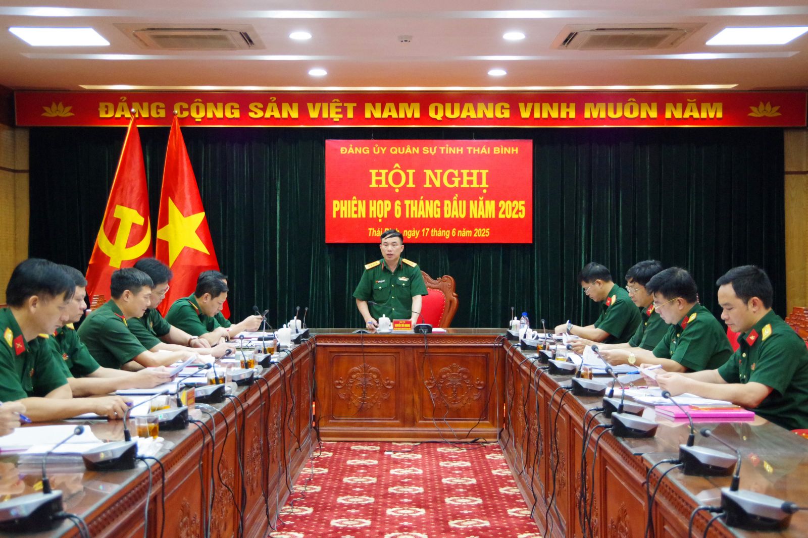   Đảng ủy Quân sự tỉnh đánh giá kết quả lãnh đạo thực hiện nhiệm vụ 6 tháng đầu năm 2025