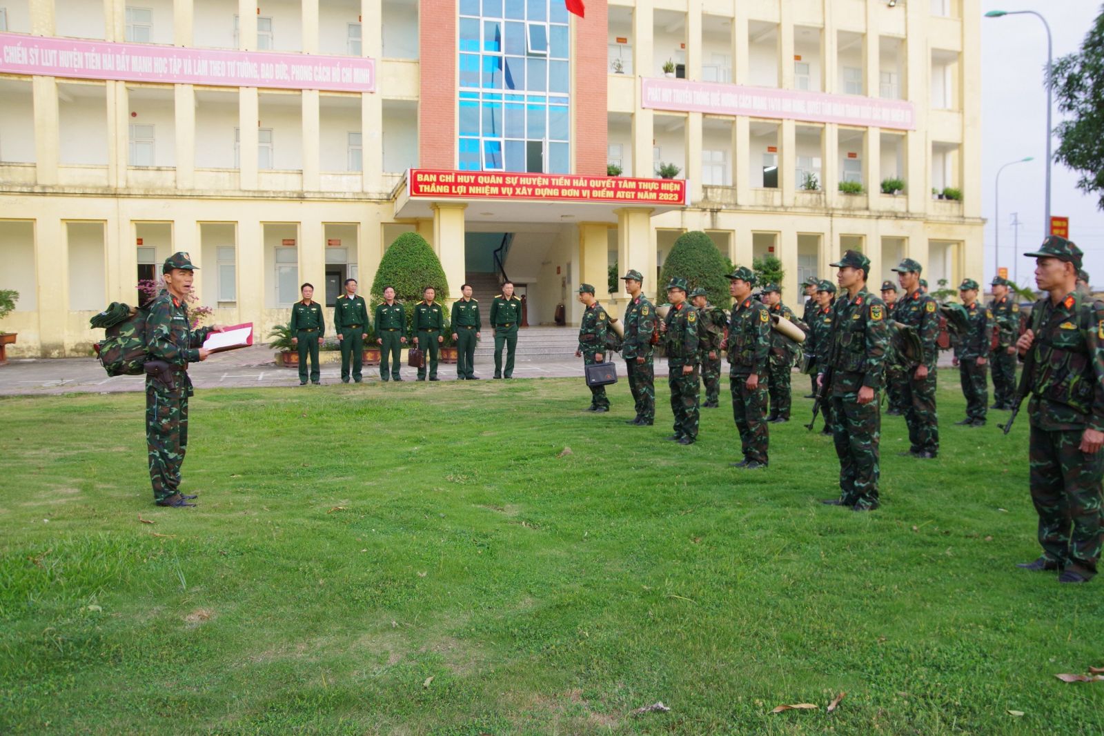   Tiền Hải: Diễn tập chỉ huy cơ quan 1 bên, 1 cấp trên bản đồ