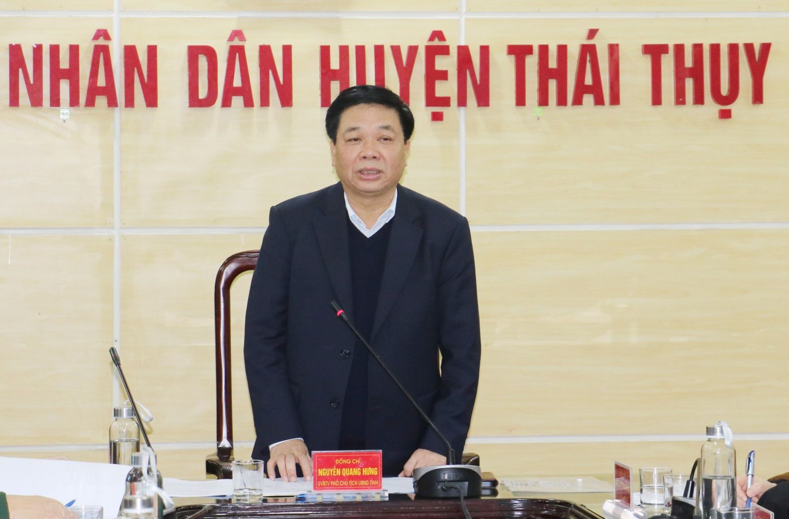   Kiểm tra công tác tuyển chọn, gọi công dân nhập ngũ và bảo đảm an ninh trật tự dịp tết Nguyên đán Giáp Thìn tại huyện Thái Thụy