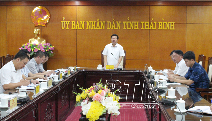   Đẩy nhanh tiến độ giải phóng mặt bằng dự án các tuyến đường trục kết nối khu chức năng trong Khu kinh tế Thái Bình