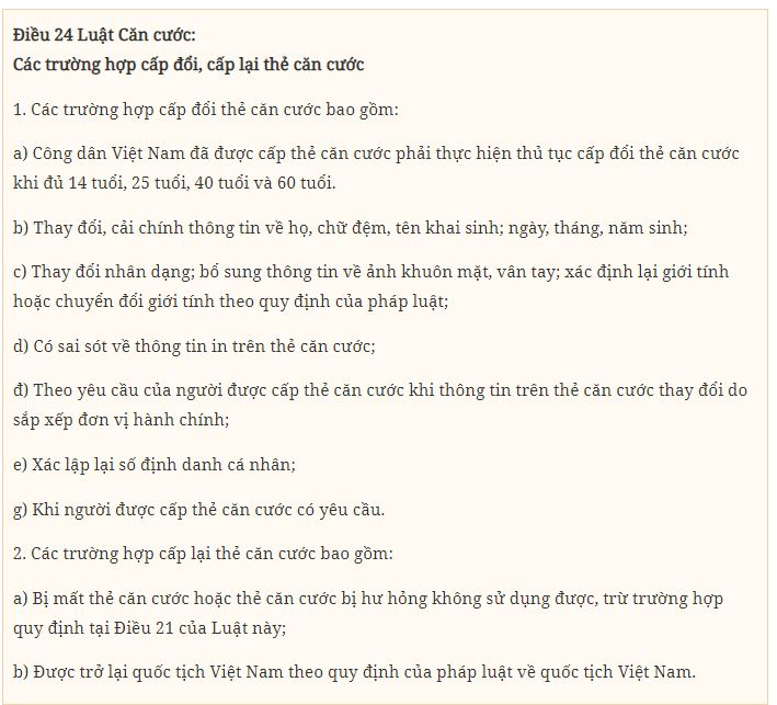   Cấp đổi thẻ căn cước trực tuyến được giảm 50% lệ phí