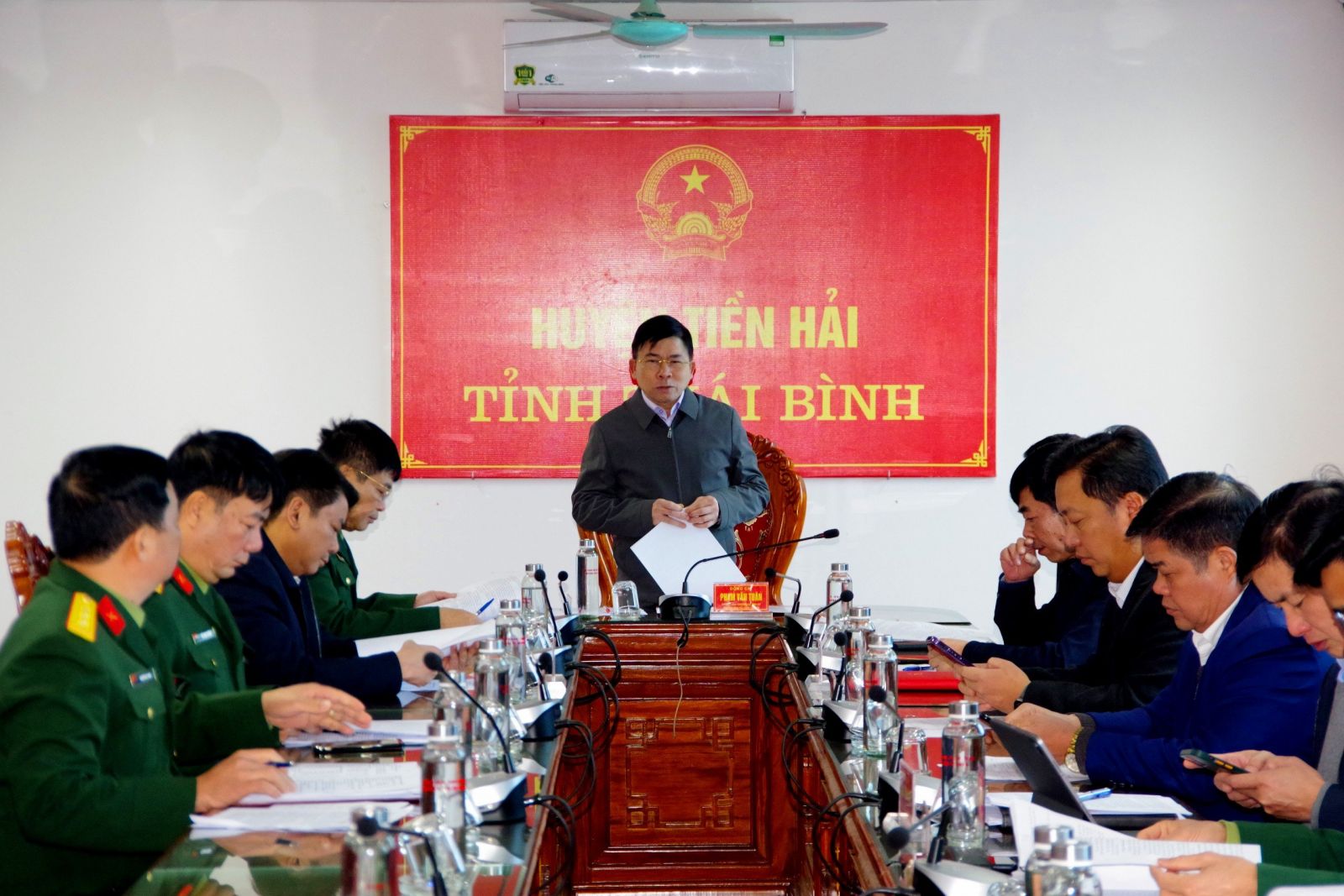   Kiểm tra công tác tuyển chọn, gọi công dân nhập ngũ năm 2024 tại huyện Tiền Hải