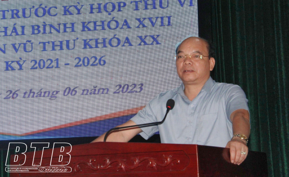   Cử tri Vũ Thư kiến nghị sớm có giải pháp chấm dứt tình trạng thiếu nước sạch ở một số địa phương