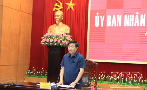   Báo cáo tiến độ thực hiện dự án tuyến đường từ thành phố Thái Bình đi Cồn Vành