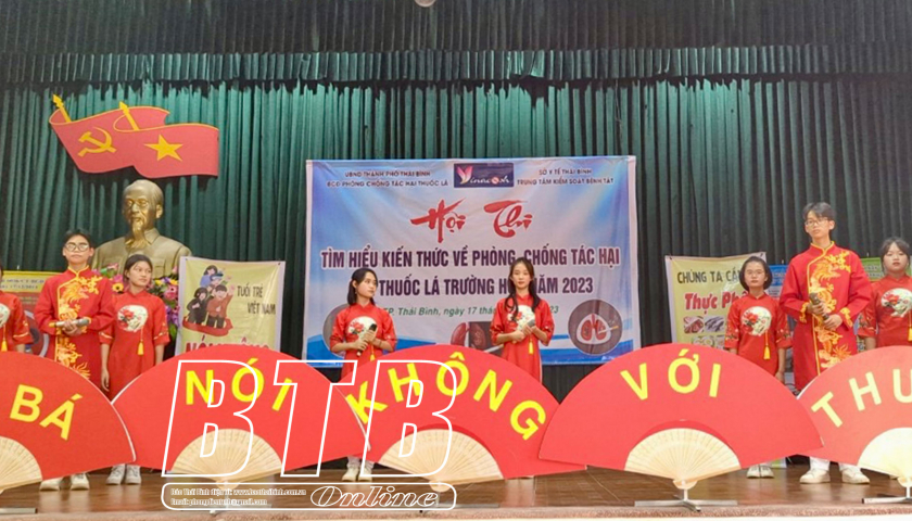   Đặc sắc hội thi tìm hiểu kiến thức về phòng, chống tác hại của thuốc lá trường học
