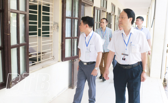   Đoàn kiểm tra lưu động của Bộ Giáo dục và Đào tạo: Kiểm tra công tác thi tốt nghiệp THPT năm 2023 tại Thái Bình