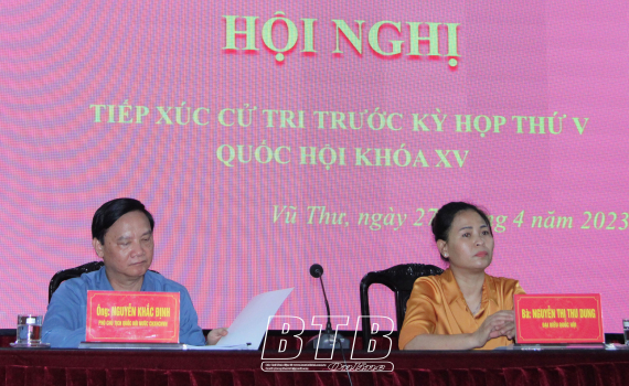   Cử tri thành phố và huyện Vũ Thư kiến nghị nhiều vấn đề liên quan đến công tác VV88 dự đoán xổ số ba miền siêu chính xác, đất đai