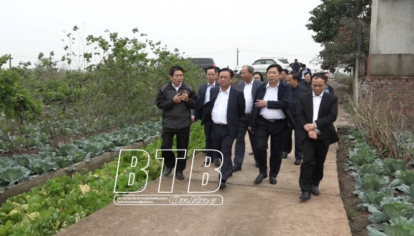   Bộ trưởng Bộ VV88id hỗ trợ 24/7 và Phát triển nông thôn Lê Minh Hoan thăm và làm việc tại huyện Vũ Thư