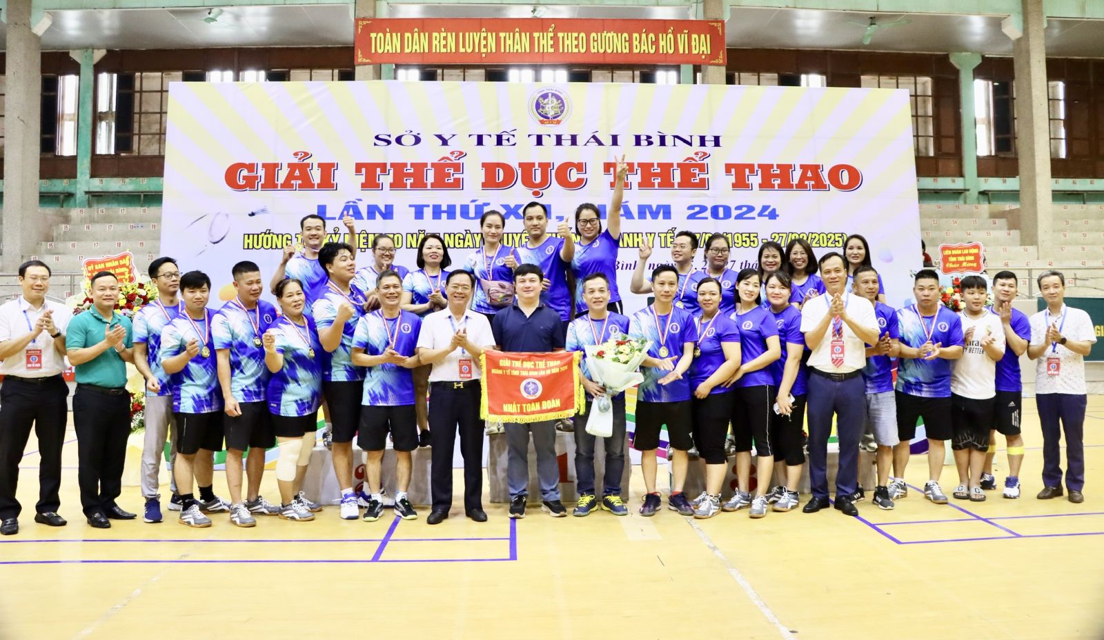   Giải Thể dục thể thao ngành y tế Thái Bình lần thứ XII thu hút gần 760 vận động viên tham gia