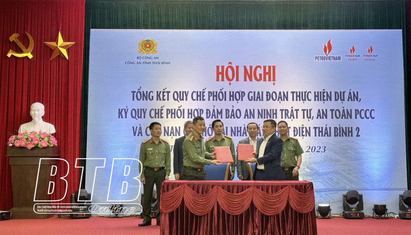   Ký kết quy chế phối hợp bảo đảm an ninh trật tự