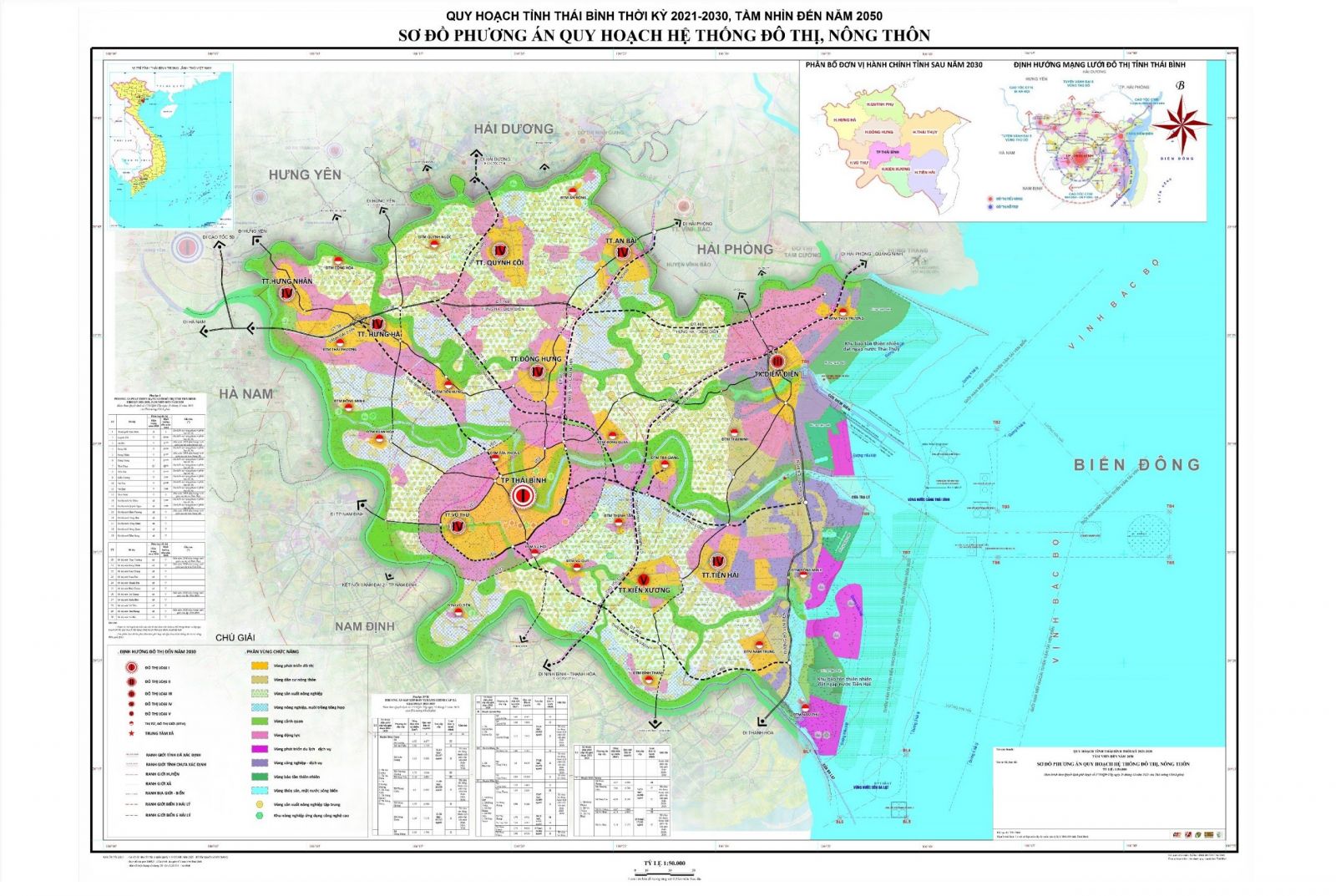   Quy hoạch tỉnh Thái Bình: Xây dựng hệ thống đô thị trở thành các trung tâm động lực và lan tỏa phát triển