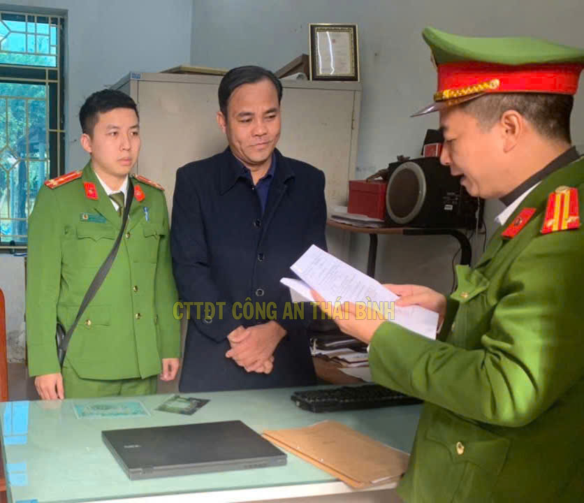   Phòng Cảnh sát hình sự: Khởi tố Trưởng phòng Tổ chức hành chính - Cục Thống kê tỉnh Thái Bình.
