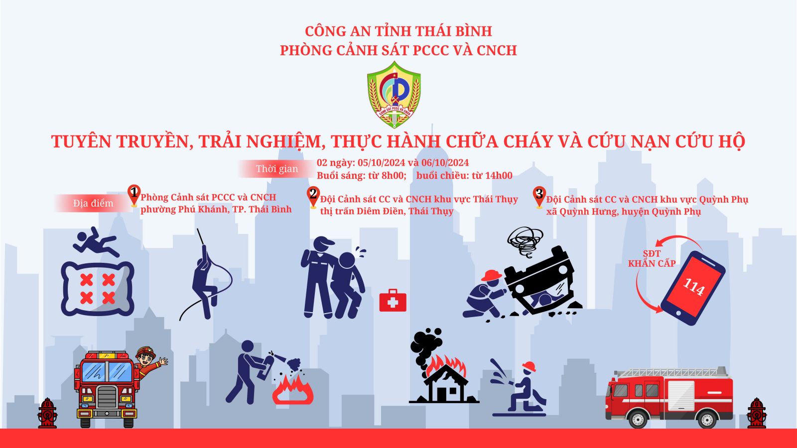   Chương trình tuyên truyền, trải nghiệm, thực hành chữa cháy và cứu nạn cứu hộ