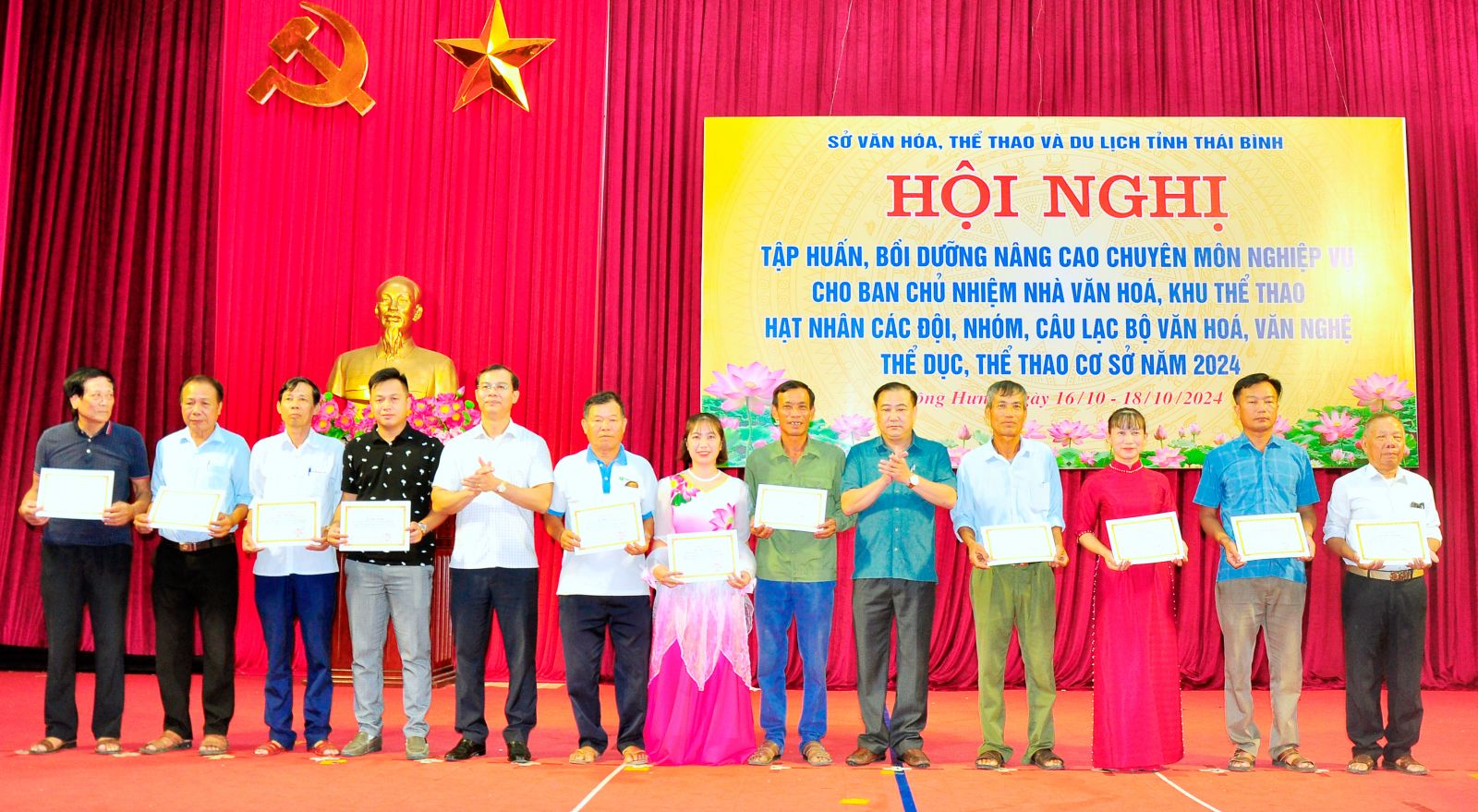   165 học viên hoàn thành chương trình tập huấn nghiệp vụ văn hóa, thể thao cơ sở năm 2024