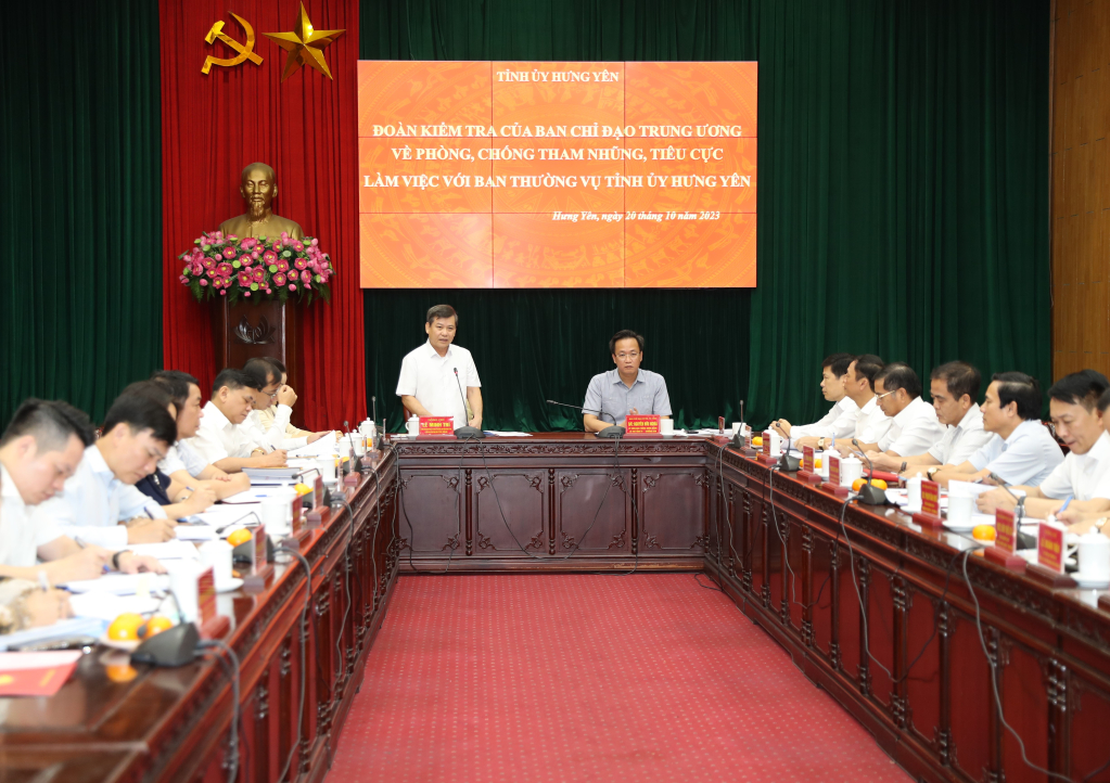   Đoàn kiểm tra của Ban Chỉ đạo Trung ương về phòng, chống Đăng ký VV88 tặng 88k, tiêu cực làm việc với Ban Thường vụ VV88 casino