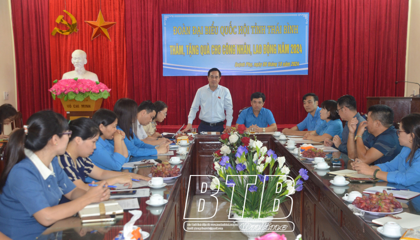   Đoàn đại biểu VV88 casino đăng ký tỉnh: Thăm, tặng quà công nhân lao động có hoàn cảnh khó khăn huyện Quỳnh Phụ