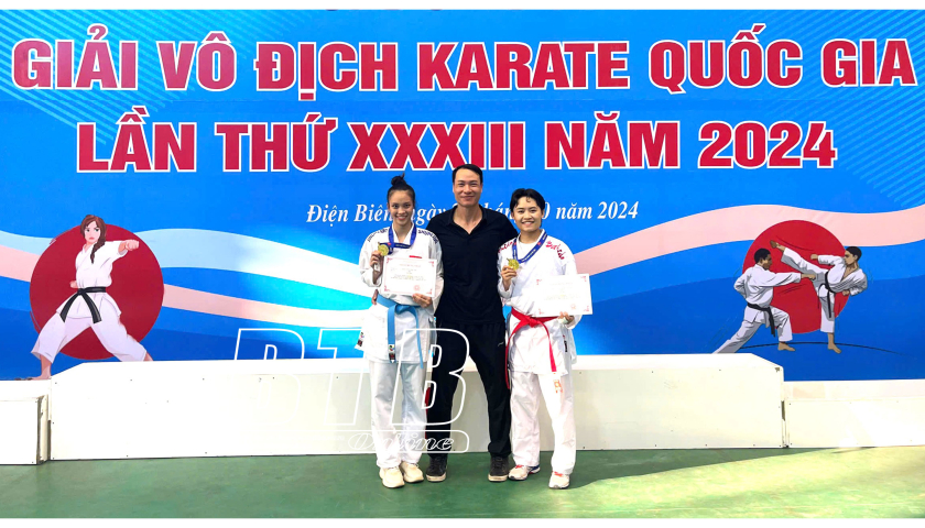   VĐV Thái Bình đạt 2 huy chương vàng tại giải vô địch Karate quốc gia lần thứ 33