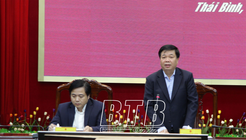   UBND tỉnh: Nghe báo cáo triển khai dự án đường dây 500kV qua địa phận tỉnh Thái Bình