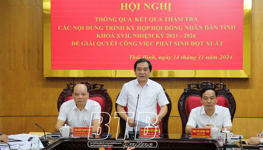   Thường trực HĐND tỉnh: Thông qua kết quả thẩm tra một số tờ trình