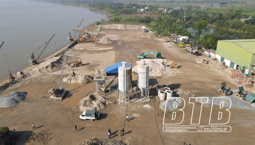   Vũ Thư: Quyết liệt xử lý bến bãi, trạm trộn bê tông không phép