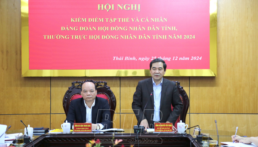   Đảng đoàn HĐND tỉnh, Thường trực HĐND tỉnh: Kiểm điểm tập thể và cá nhân năm 2024