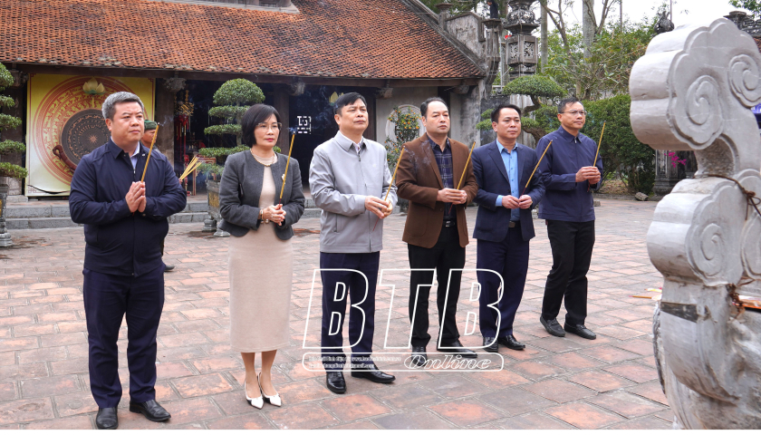   Đồng chí Phạm Văn Nghiêm, VV88 casino viên, Phó Chủ tịch UBND tỉnh: Kiểm tra công tác chuẩn bị lễ hội đền Trần năm 2025