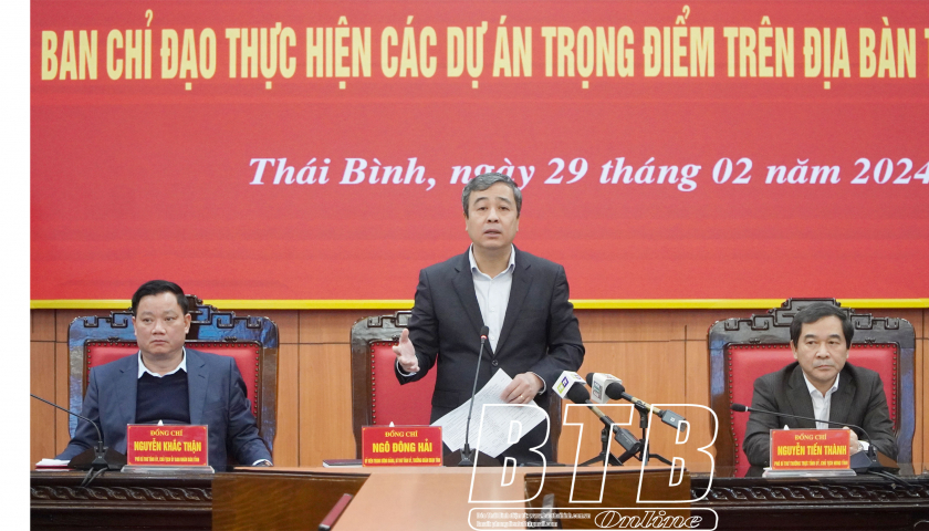   Tháo gỡ vướng mắc, đẩy nhanh tiến độ triển khai các dự án trọng điểm