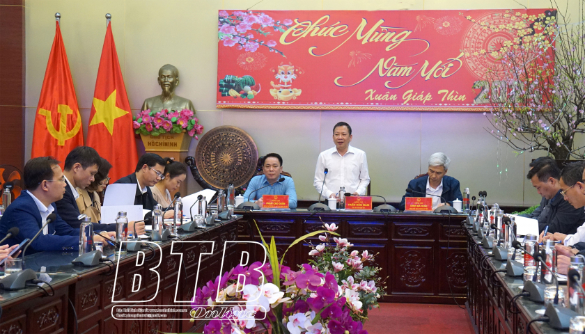   Thống nhất nội dung khai mạc lễ hội đền Trần năm 2024