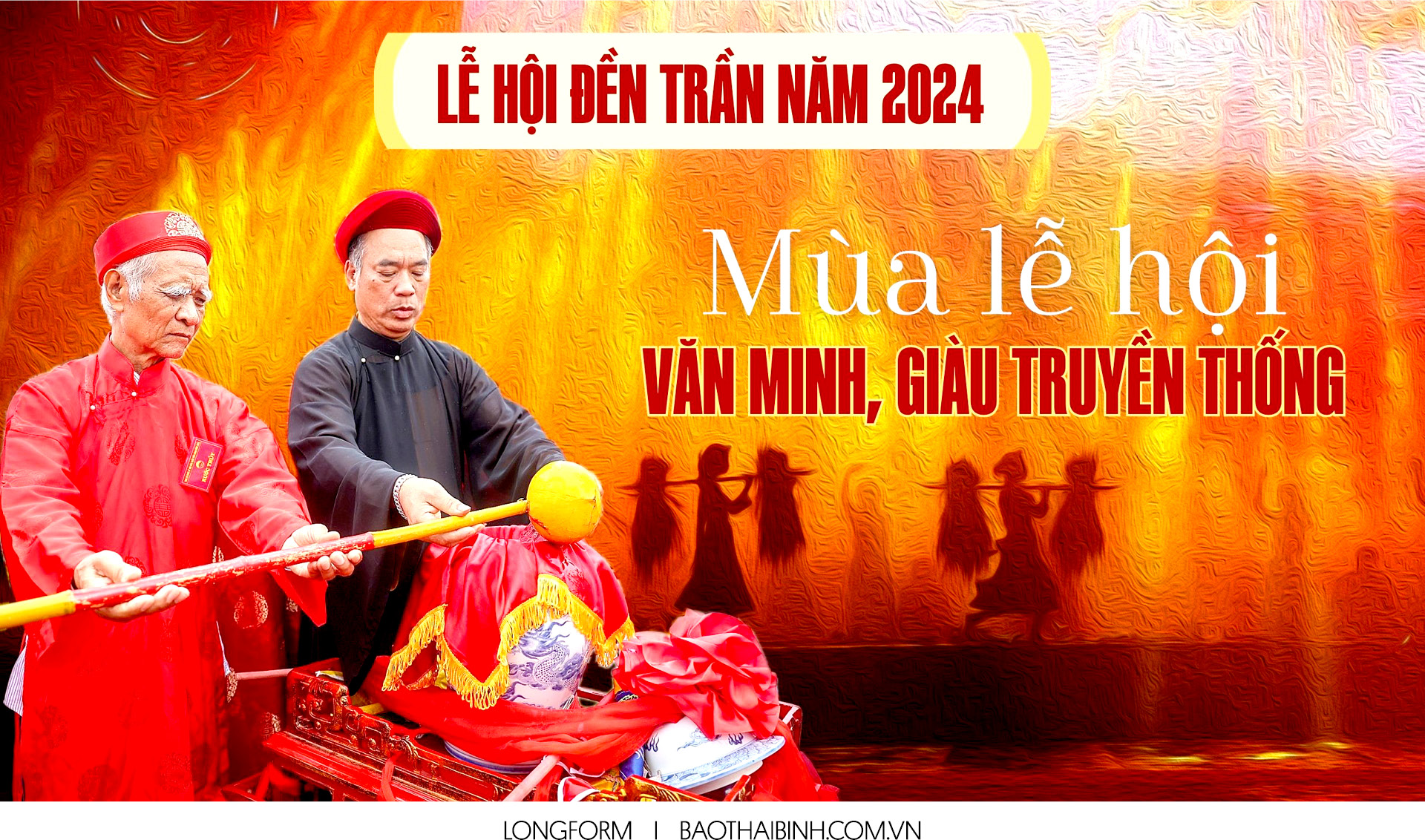  Lễ hội đền Trần năm 2024 - mùa lễ hội văn minh, giàu truyền thống