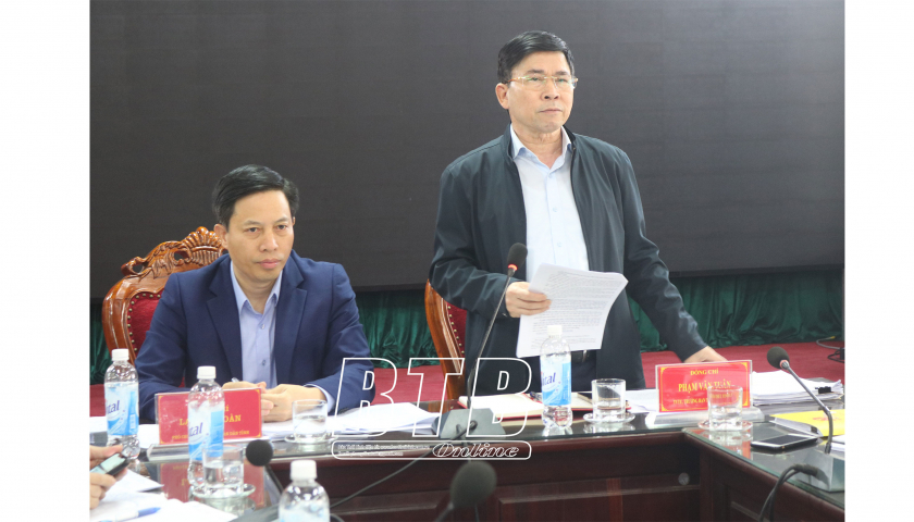   Kiểm tra công tác tổ chức triển khai thực hiện sắp xếp đơn vị hành chính cấp xã tại huyện Tiền Hải