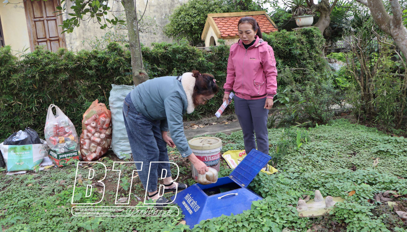   Hiệu quả mô hình phân loại và xử lý rác thải hữu cơ tại xã Bình Định