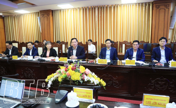   UBND tỉnh làm việc với đoàn công tác của Tập đoàn Hyosung - Hàn Quốc