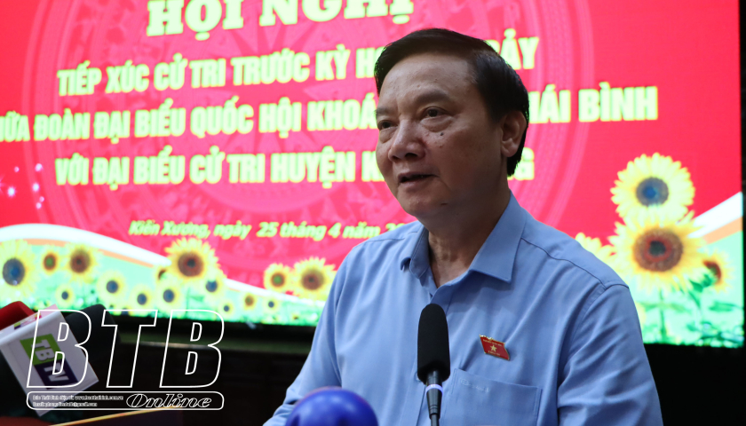   Cử tri Kiến Xương, Vũ Thư mong muốn được quan tâm giải quyết triệt để các ý kiến, kiến nghị của cử tri