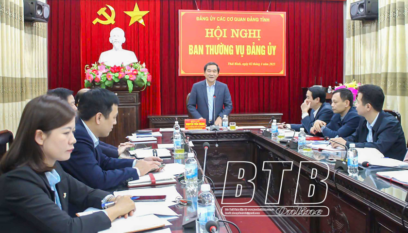   Đảng ủy các cơ quan Đảng tỉnh: Tập trung lãnh đạo, chỉ đạo tiếp tục tổ chức tốt Đại hội đảng bộ, chi bộ cơ sở, nhiệm kỳ 2025 - 2030