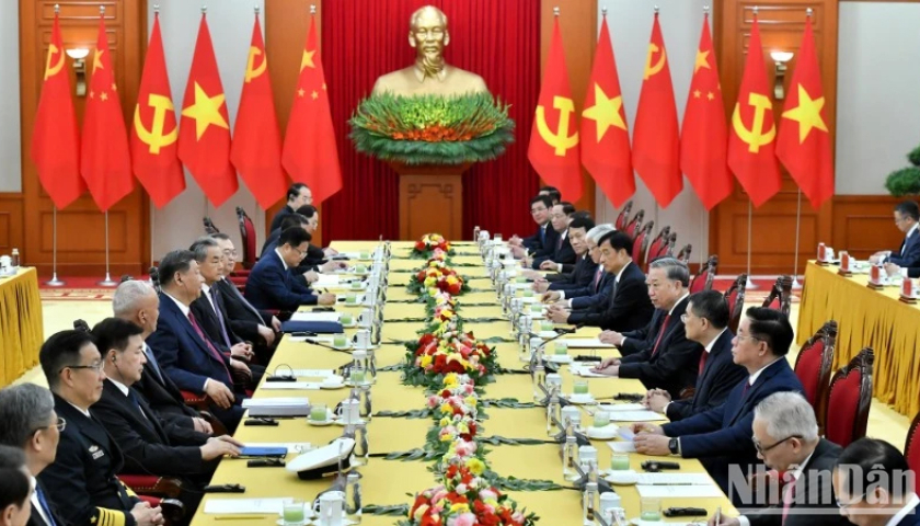   Tổng Bí thư Tô Lâm hội đàm với Tổng Bí thư, Chủ tịch nước Trung Quốc