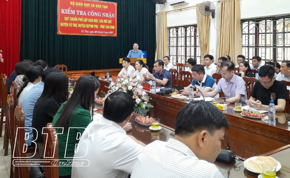   Vũ Thư: 100% xã, thị trấn đạt chuẩn phổ cập giáo dục THCS mức độ 3