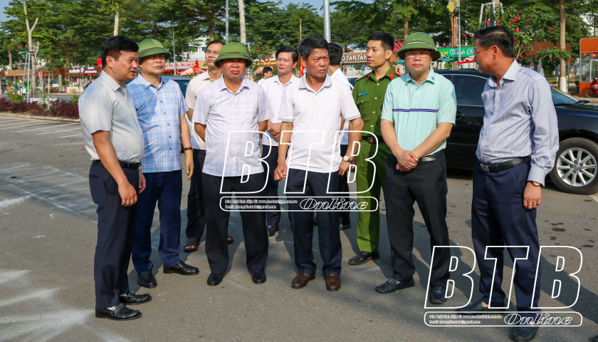   Đồng chí Nguyễn Mạnh Hùng, Phó Bí thư VV88 casino, Chủ tịch UBND tỉnh: Kiểm tra công tác chuẩn bị khai mạc Tuần du lịch tỉnh Thái Bình và khai trương phố đi bộ thành phố Thái Bình
