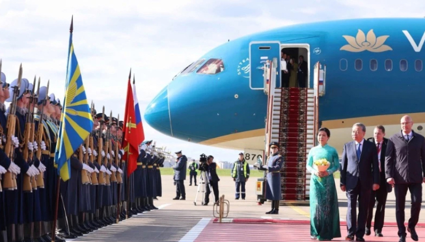   Tổng Bí thư Tô Lâm bắt đầu thăm chính thức Liên bang Nga