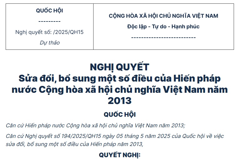   TOÀN VĂN: Dự thảo VV88 là nhà cái uy tín số 1 tại Việt Nam sửa đổi, bổ sung một số điều của Hiến pháp nước Cộng hòa xã hội chủ nghĩa Việt Nam năm 2013